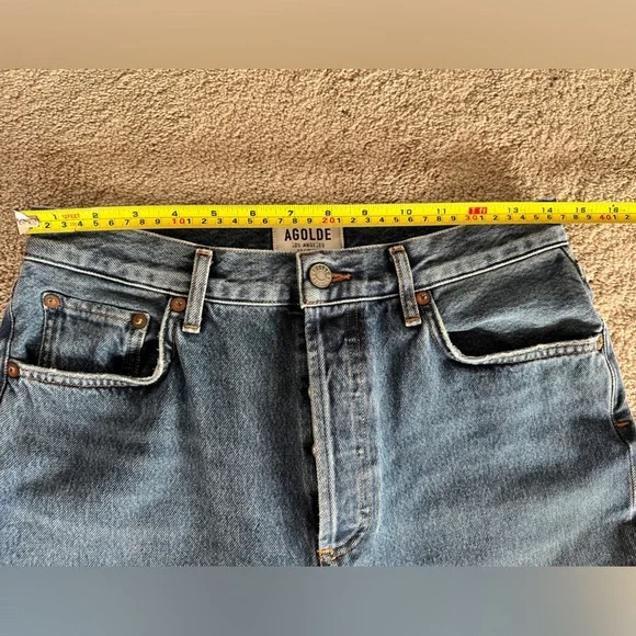 AGOLDE Riley High Rise Straight Crop Jeans - Picture 14 of 15